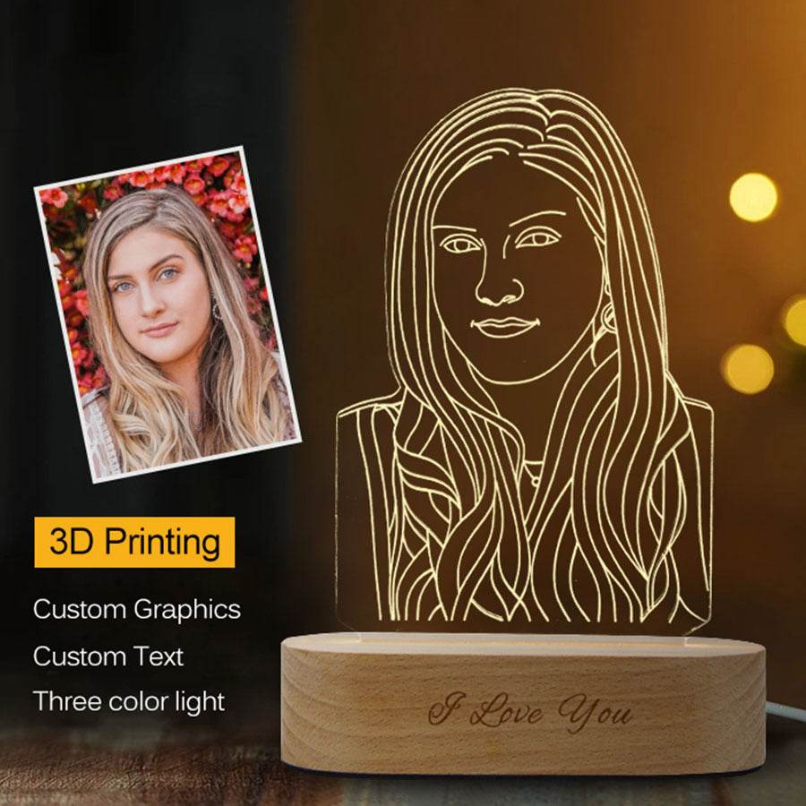 Custom Photo 3D Stereo Night Light - P12 Hub Europe