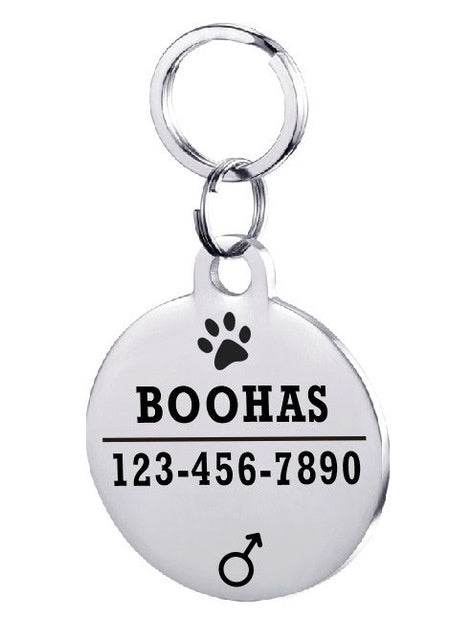Personalized Dog ID Tag Stainless Steel Pet ID Tag - P12 Hub Europe