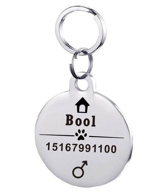 Personalized Dog ID Tag Stainless Steel Pet ID Tag - P12 Hub Europe