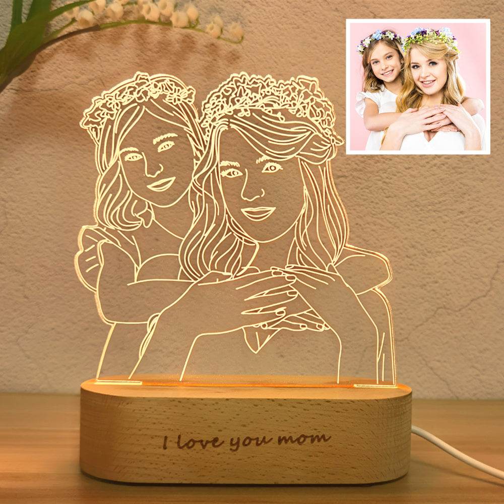 Gift Usb Atmosphere Student Gift Bedroom Decoration Message Board 3d Night Light - P12 Hub Europe