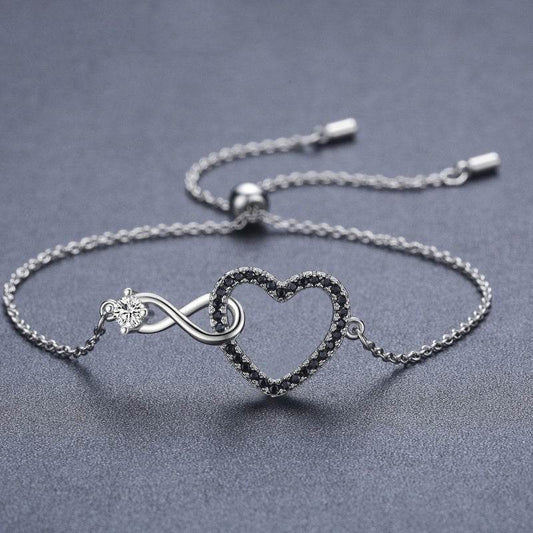 Heart-Shaped 8-shaped Bracelet Zircon Decoration - P12 Hub Europe