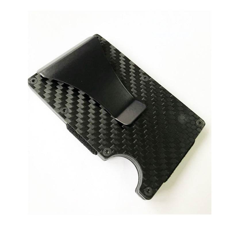 Carbon Fiber Card Holder RFID Metal Wallet - P12 Hub Europe