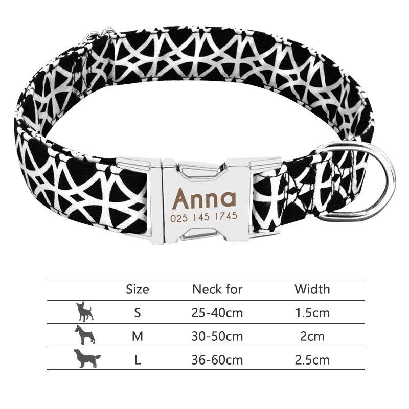 Nylon Pet Collar Personalized Customization - P12 Hub Europe