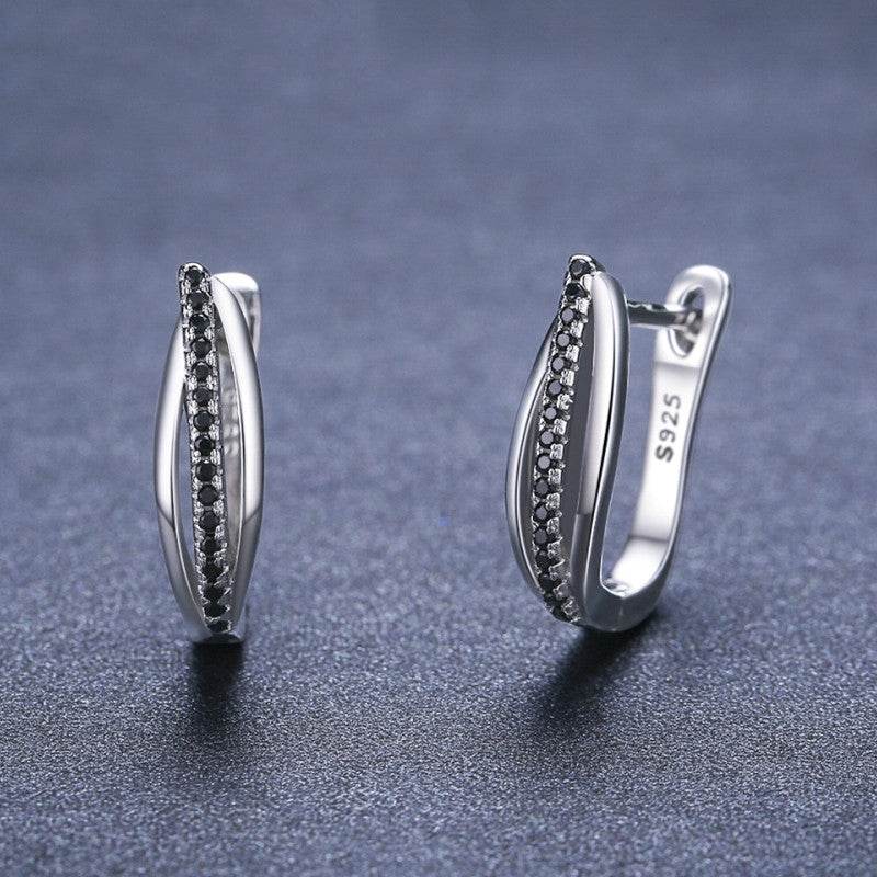 Copper Retro Hong Kong Style Zircon Earrings - P12 Hub Europe