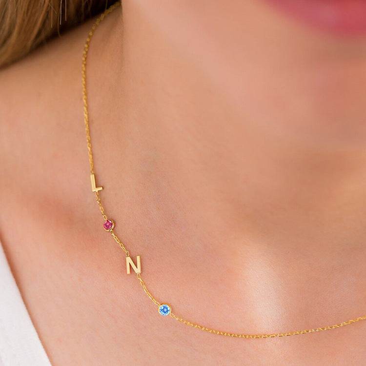 Stainless Steel 26 English Letter Name Necklace - P12 Hub Europe