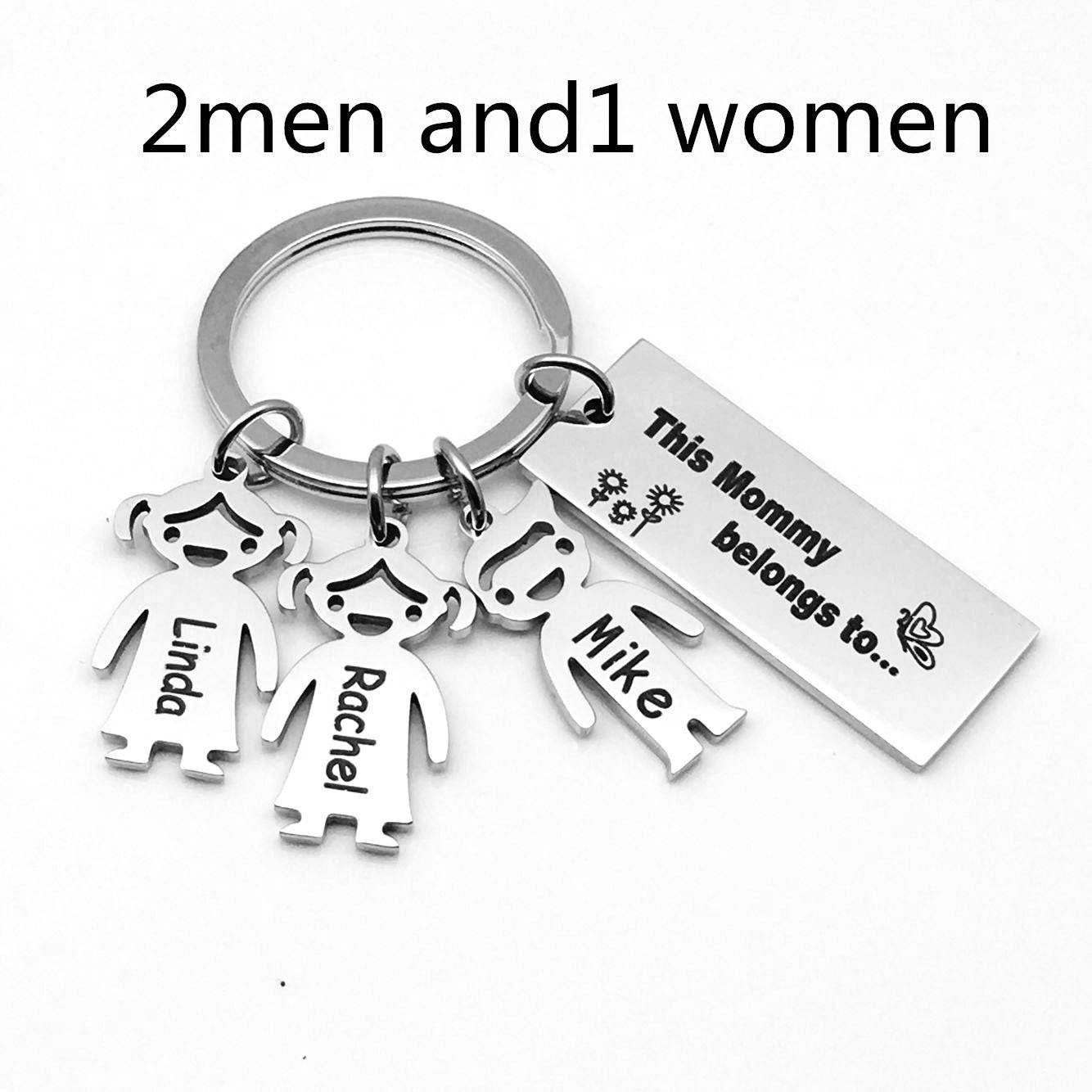 Stainless Steel Boy And Girl Keychain - P12 Hub Europe