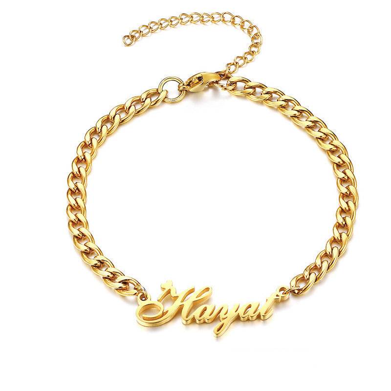 Personalized Creative Stainless Steel Custom Cut Name Bracelet - P12 Hub Europe