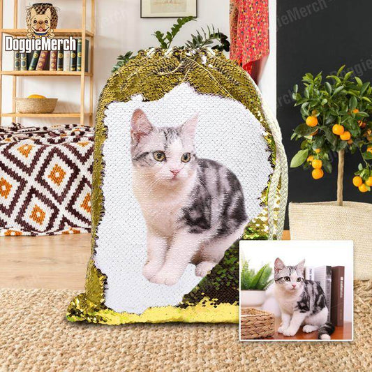 Custom Sequins Backpack of Your Pet's Photo - P12 Hub Europe