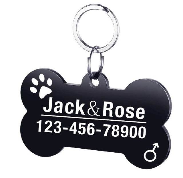 Personalized Dog ID Tag Stainless Steel Pet ID Tag - P12 Hub Europe