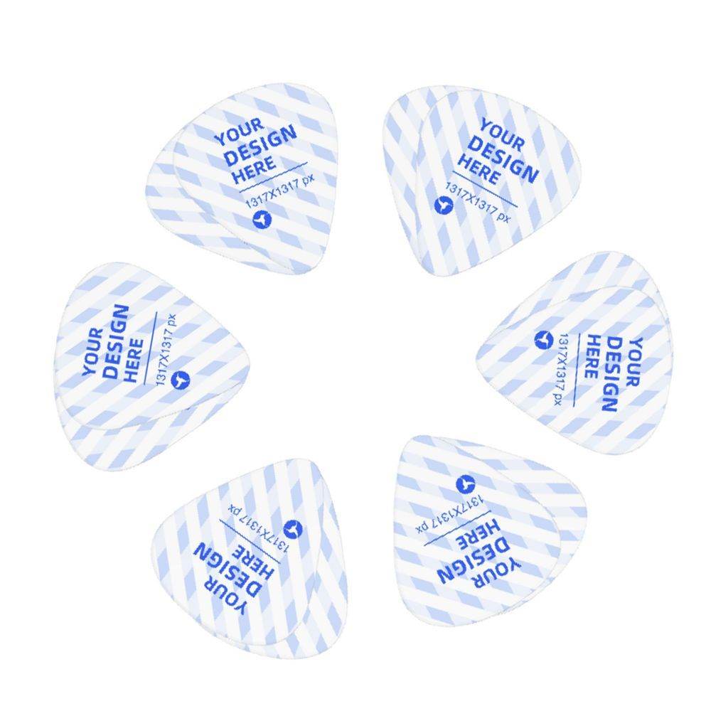 12-Piece Comfortable Edge Smooth Guitar Picks - P12 Hub Europe