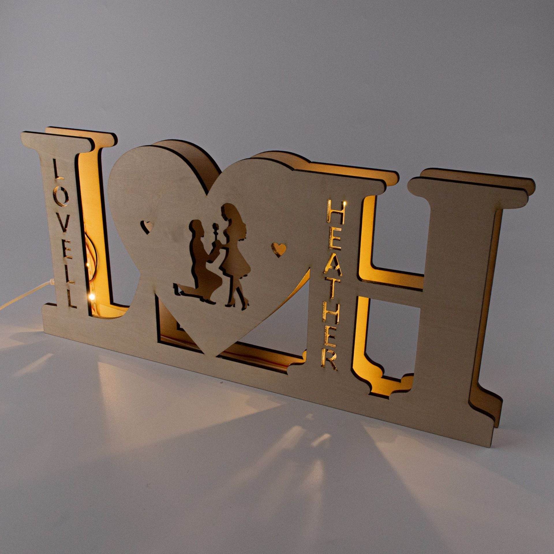Personalized Custom Letter Lamp English Name Lamp - P12 Hub Europe