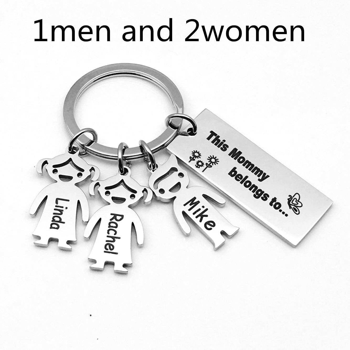 Stainless Steel Boy And Girl Keychain - P12 Hub Europe