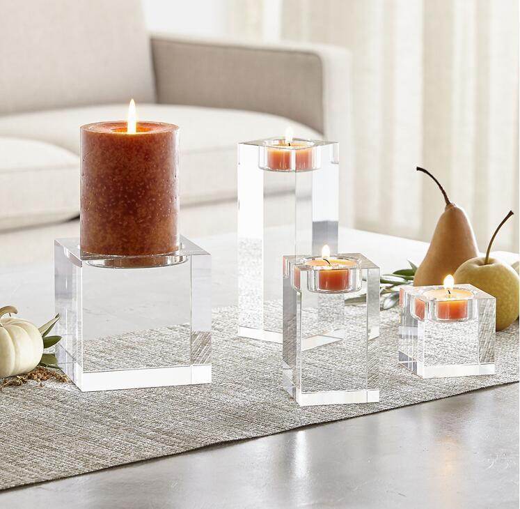 Creative Portrait Couple Photo Crystal Candlestick - P12 Hub Europe