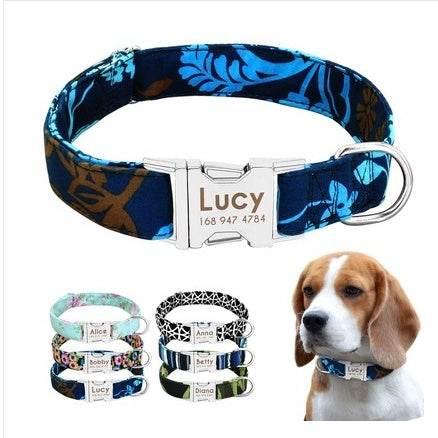 Cat Dog Collar Collar Lettering Anti-lost Tag Small Large Dog Traction Rope Collar Bell Dog Tag Custom - P12 Hub Europe