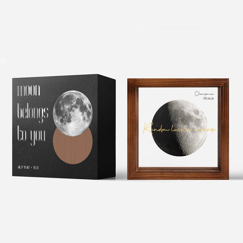 Customized Transparent Moon Frame For Couples On The Day Of Birth - P12 Hub Europe