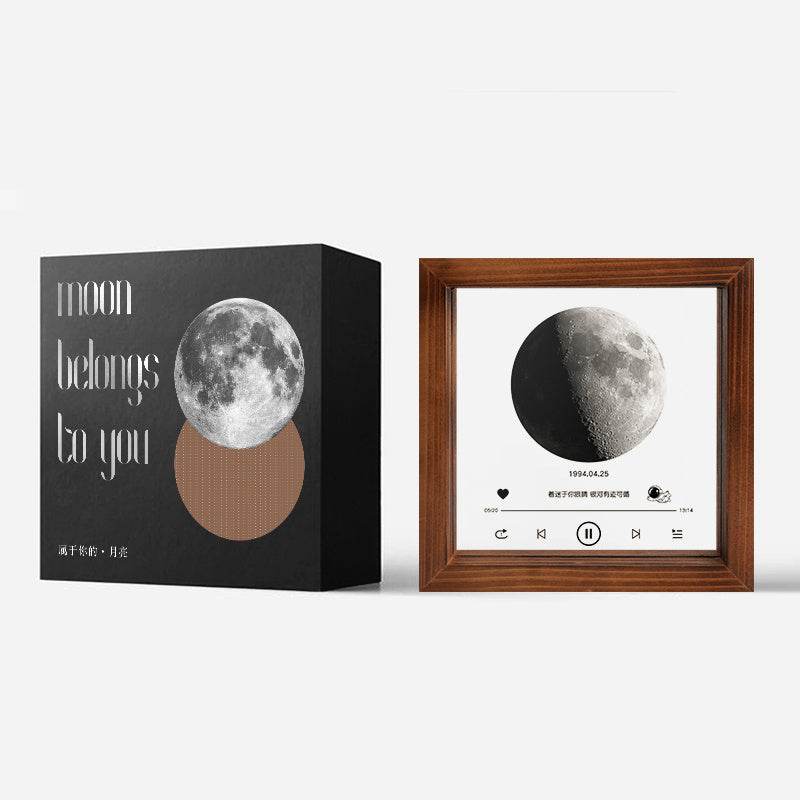 Customized Transparent Moon Frame For Couples On The Day Of Birth - P12 Hub Europe