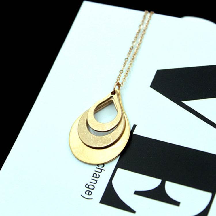 Cross Border Water Drop Combination Pendant Can Be Engraved With Letter Name Creative English Jewelry Mother's Day Gift - P12 Hub Europe