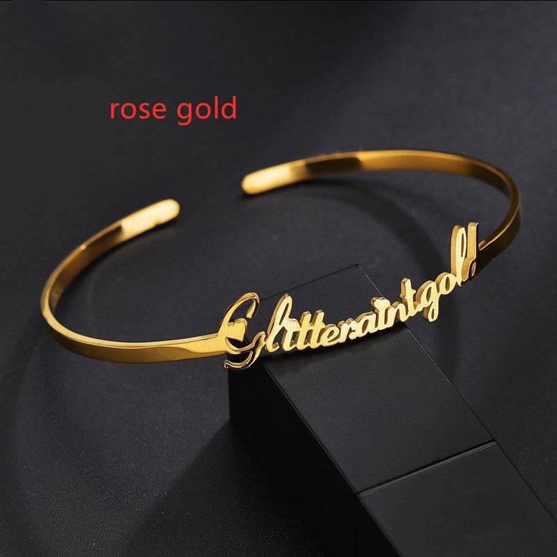 DIY Custom Stainless Steel Name Bracelet - P12 Hub Europe