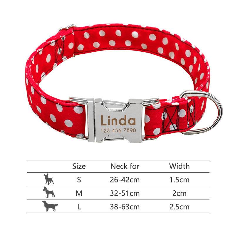 Nylon Pet Collar Personalized Customization - P12 Hub Europe