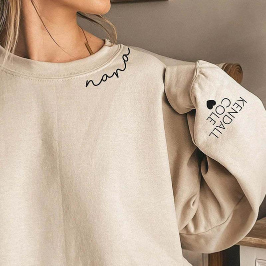 Customized Letter Name Round Neck Hoodie From Europe And America - P12 Hub Europe