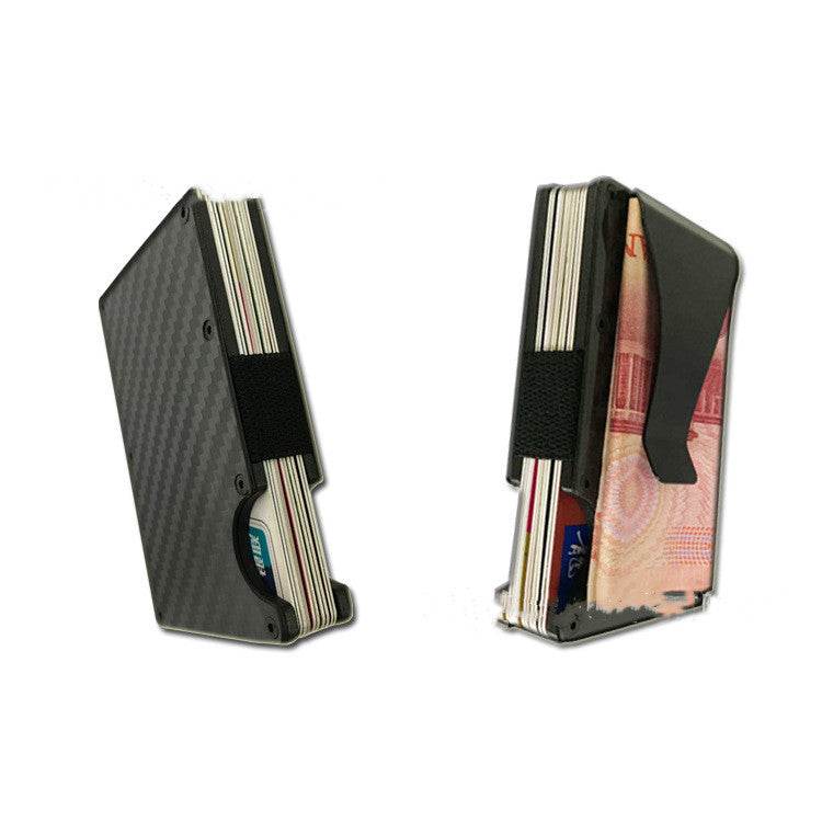 Carbon Fiber Card Holder RFID Metal Wallet - P12 Hub Europe
