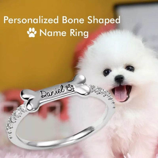 Personalized Pet Cat Ears Name Ring Fashion Jewelry - P12 Hub Europe