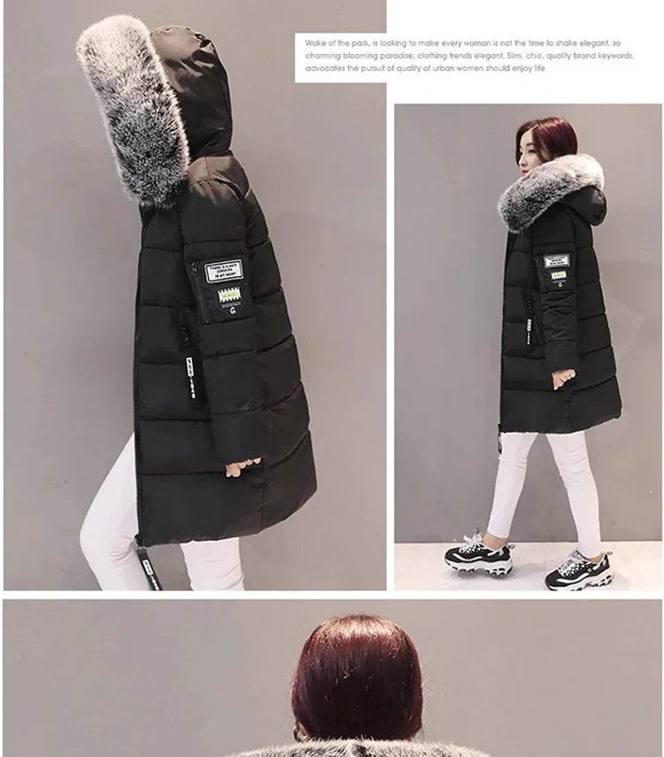 Warm Slim Fur Hooded Parka - P12 Hub Europe