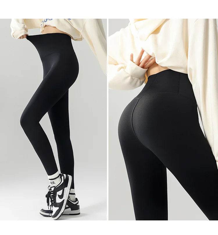 Women's Seamless Fleece-Lined Leggings - P12 Hub Europe