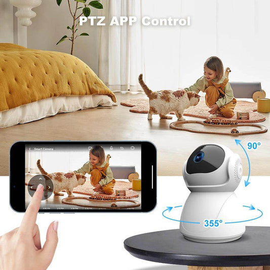 Camera FHD WiFi PTZ Auto Tracking, Baby Monitor, Alexa - P12 Hub Europe