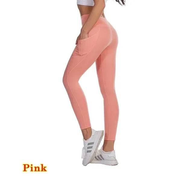 Women's Ruched Pocket Yoga Leggings - P12 Hub Europe