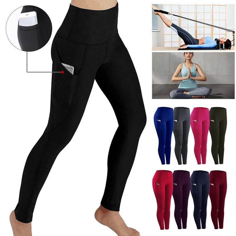 Women's Ruched Pocket Yoga Leggings - P12 Hub Europe