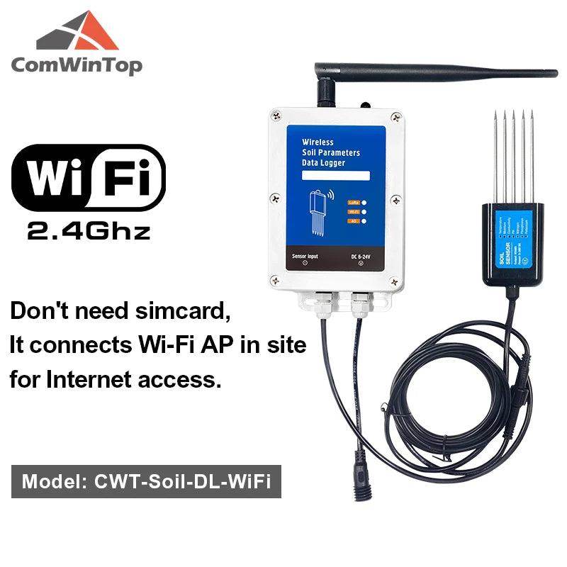 7-in-1 Soil Sensor | WiFi/4G, Moisture, Temp, EC, pH, NPK, Data Logger - P12 Hub Europe