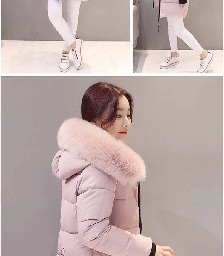 Warm Slim Fur Hooded Parka - P12 Hub Europe