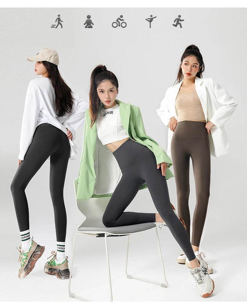 Women's Seamless Fleece-Lined Leggings - P12 Hub Europe