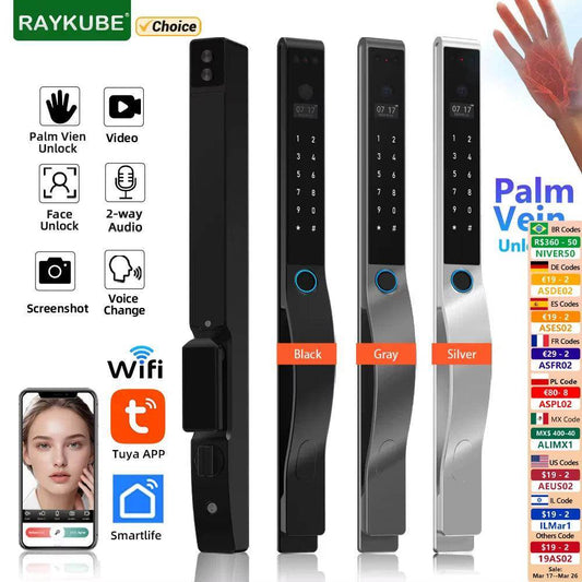WiFi Face Recognition Smart Lock | Palm Vein, Video - P12 Hub Europe