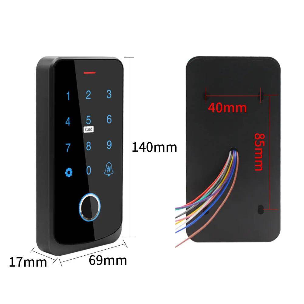 NFC/Bluetooth RFID Access Control Touch Keypad, IP66 - P12 Hub Europe