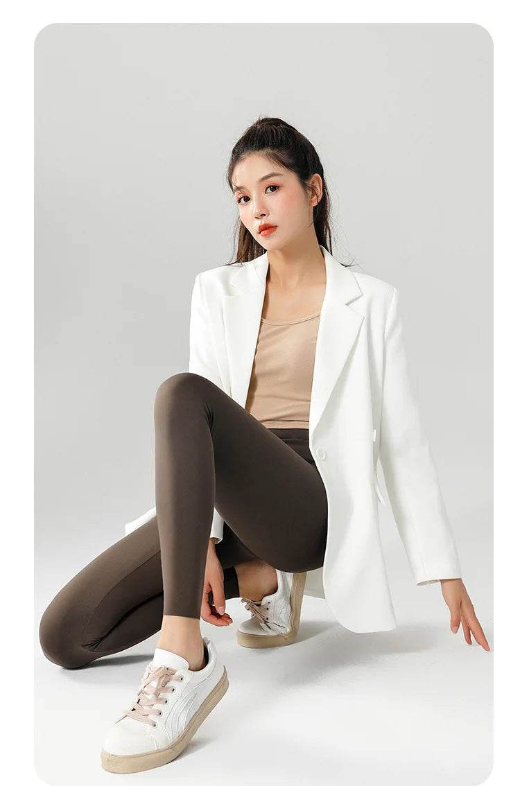 Women's Seamless Fleece-Lined Leggings - P12 Hub Europe