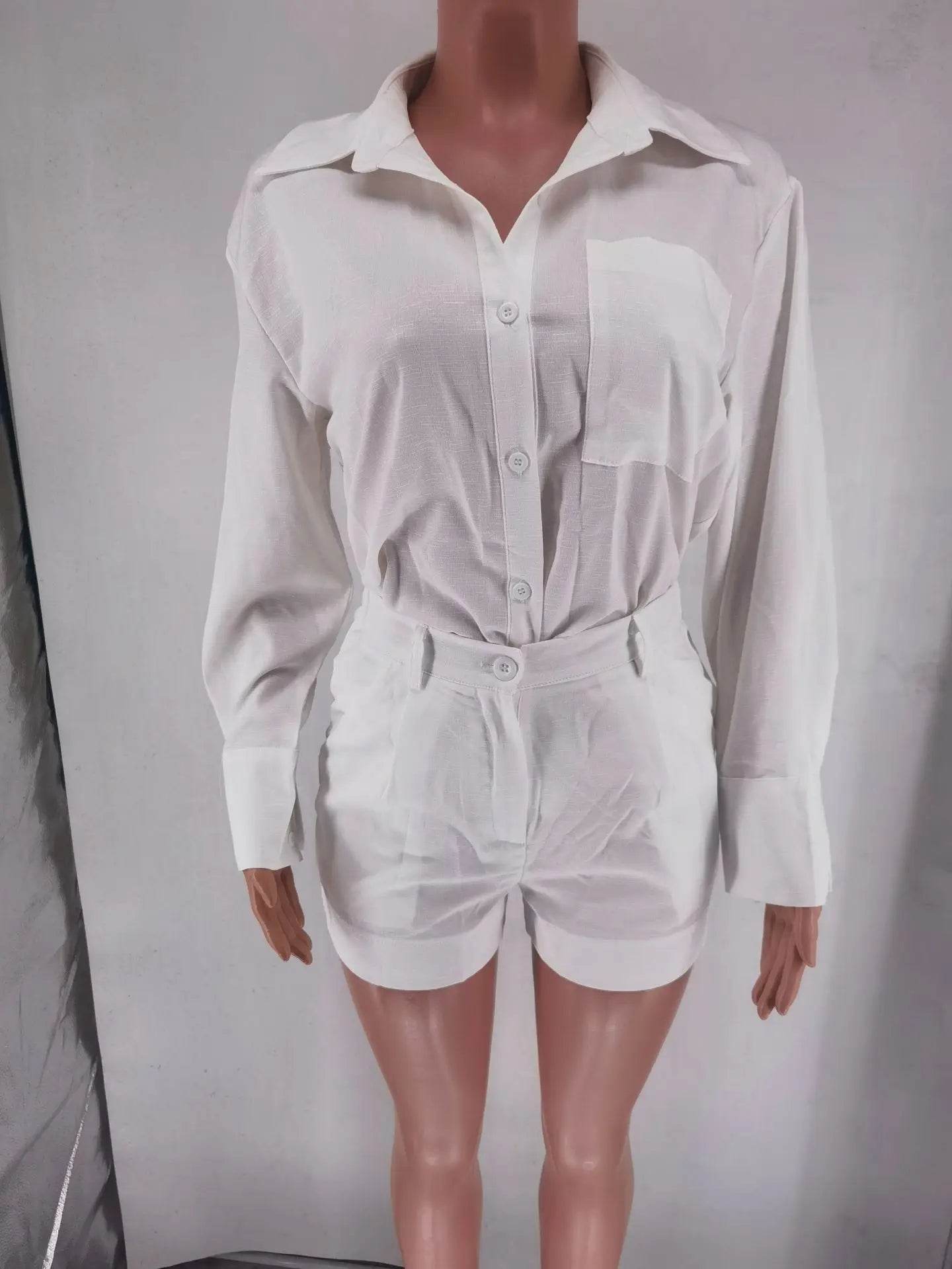 Women Summer Shirt Shorts - P12 Hub Europe