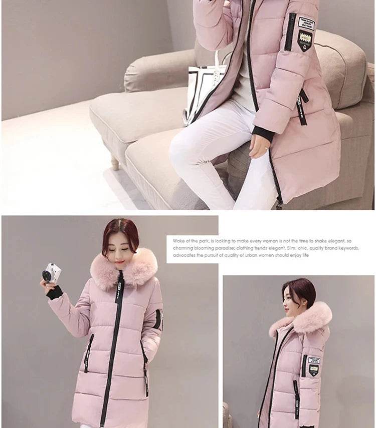 Warm Slim Fur Hooded Parka - P12 Hub Europe
