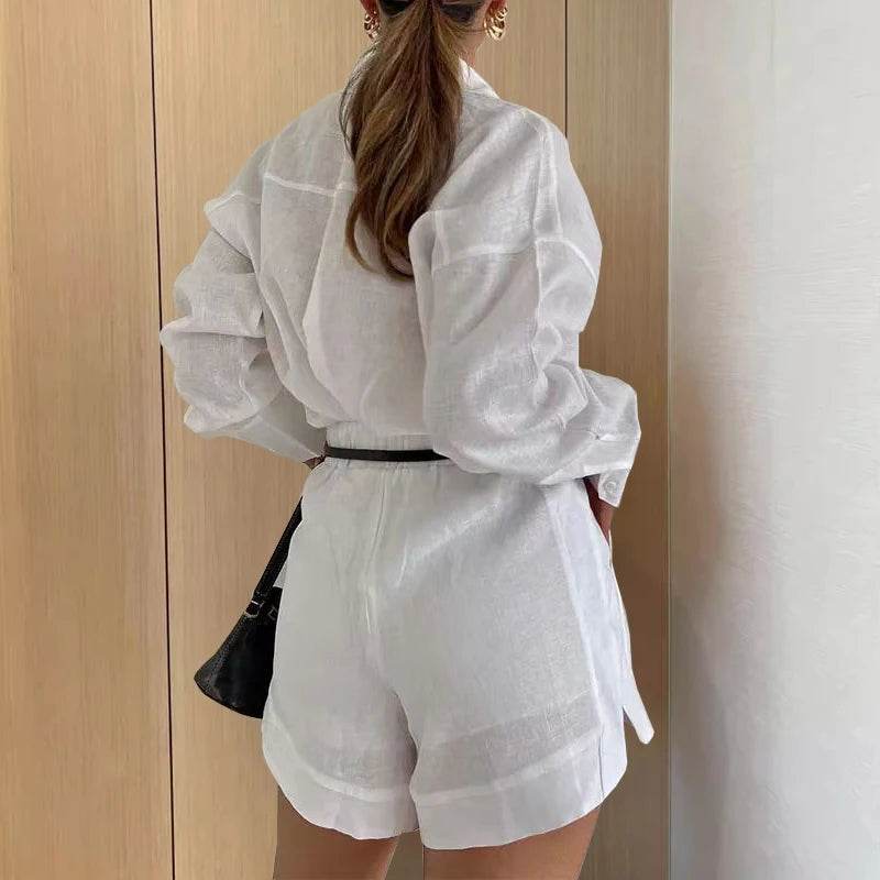 Women Summer Shirt Shorts - P12 Hub Europe