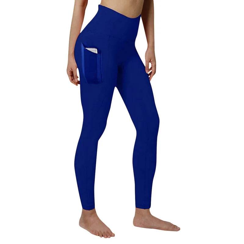Women's Ruched Pocket Yoga Leggings - P12 Hub Europe