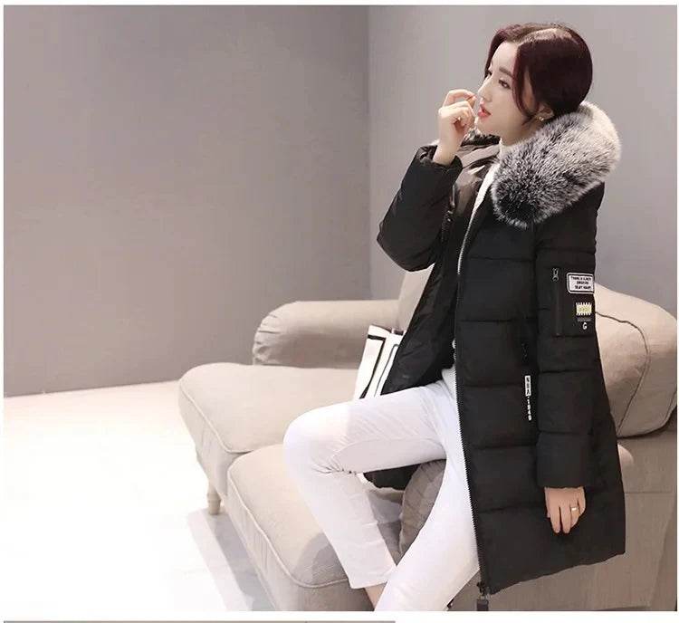 Warm Slim Fur Hooded Parka - P12 Hub Europe