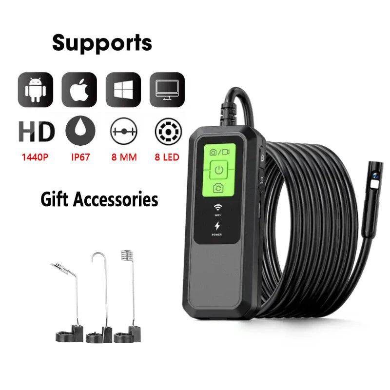 Endoscope WiFi 1200P, Dual/Single Lens, iOS/Android/PC - P12 Hub Europe