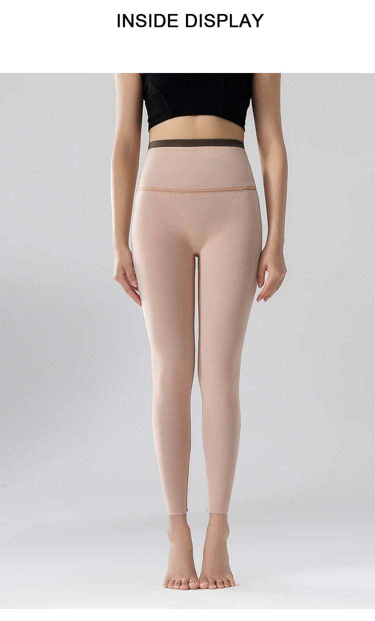 Women's Seamless Fleece-Lined Leggings - P12 Hub Europe
