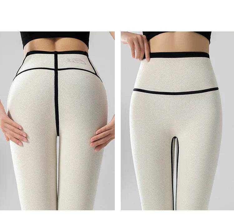 Women's Seamless Fleece-Lined Leggings - P12 Hub Europe