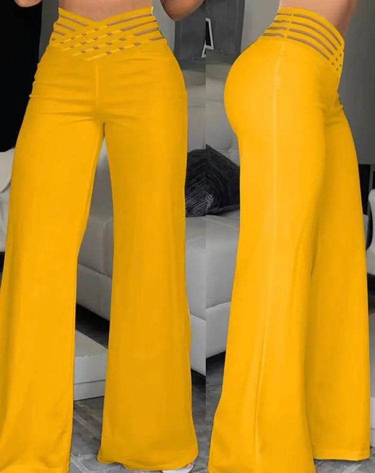 Women Wide Leg Trousers - P12 Hub Europe