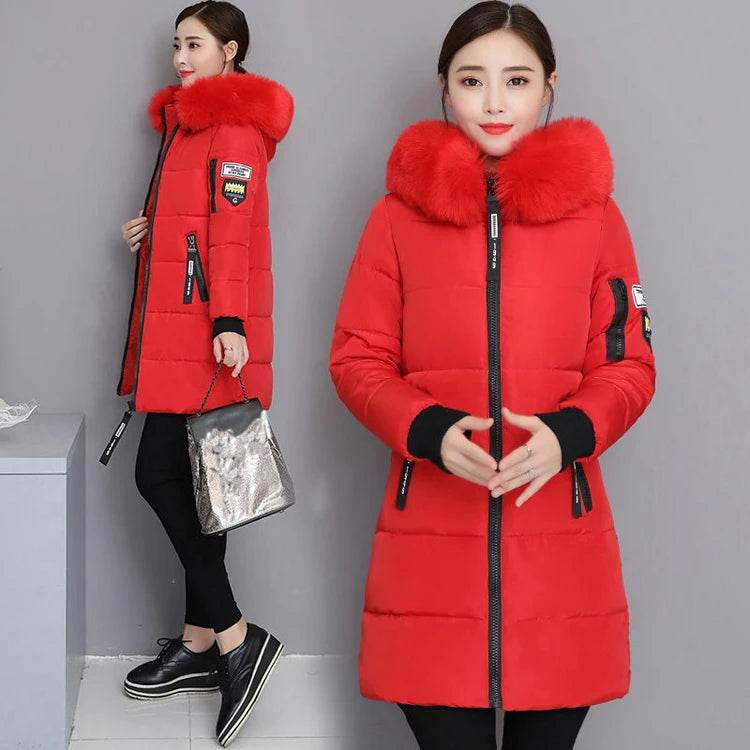 Warm Slim Fur Hooded Parka - P12 Hub Europe
