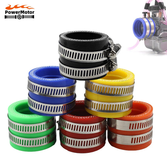 Motorcycle Carburetor Adapter Inlet Intake Pipe Rubber 35mm 40mm Fit for KEIHIN MIKUNI OKO KOSO PWK Motocross Air Intake System