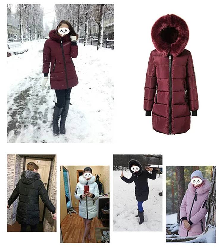 Warm Slim Fur Hooded Parka - P12 Hub Europe