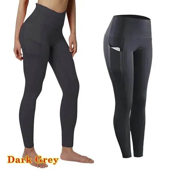 Women's Ruched Pocket Yoga Leggings - P12 Hub Europe